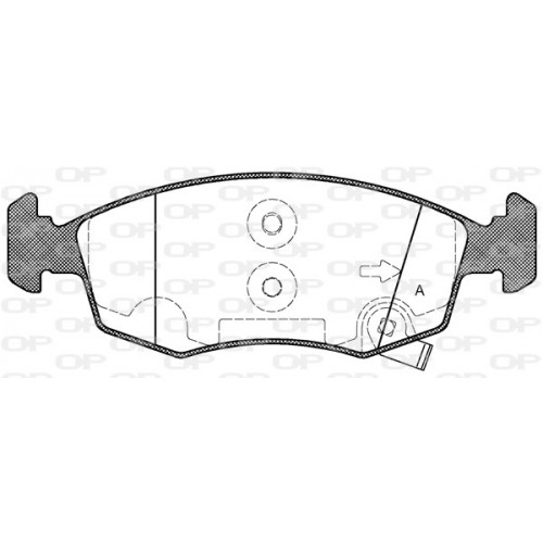 BRAKE PADS OPEN PARTS 1PCS 