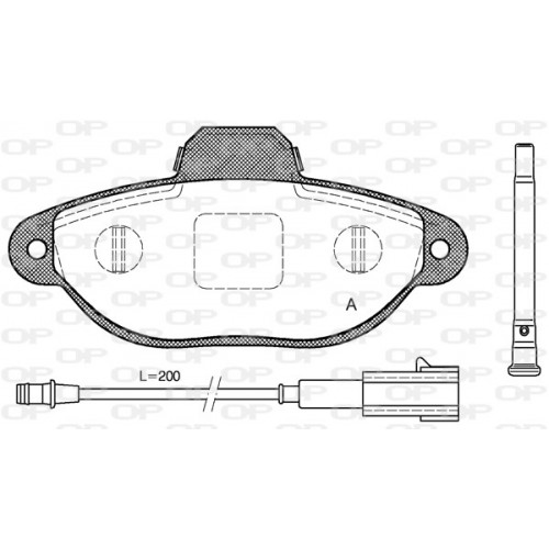 BRAKE PADS OPEN PARTS 1PCS 