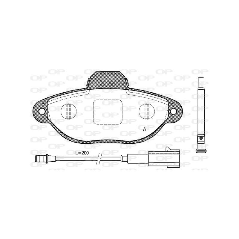 BRAKE PADS OPEN PARTS 1PCS 