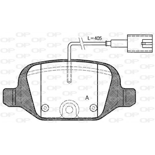 BRAKE PADS OPEN PARTS 1PCS 