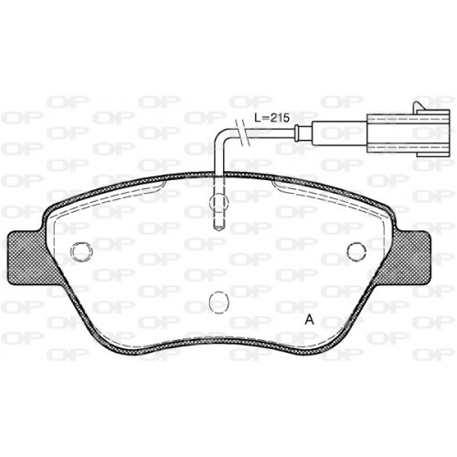 BRAKE PADS OPEN PARTS 1PCS 