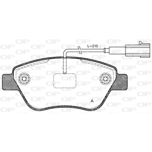 BRAKE PADS OPEN PARTS 1PCS 