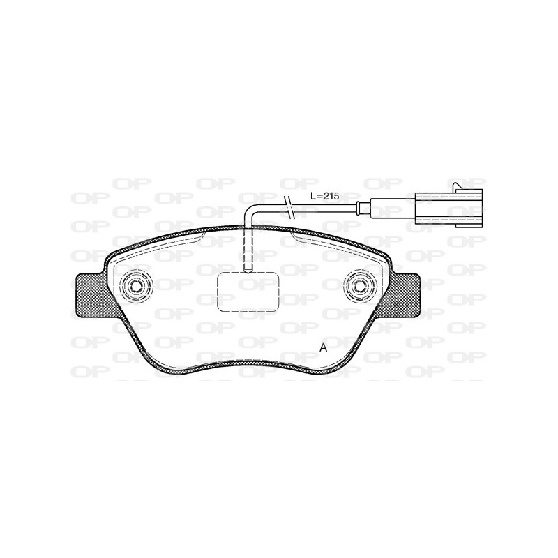 BRAKE PADS OPEN PARTS 1PCS 