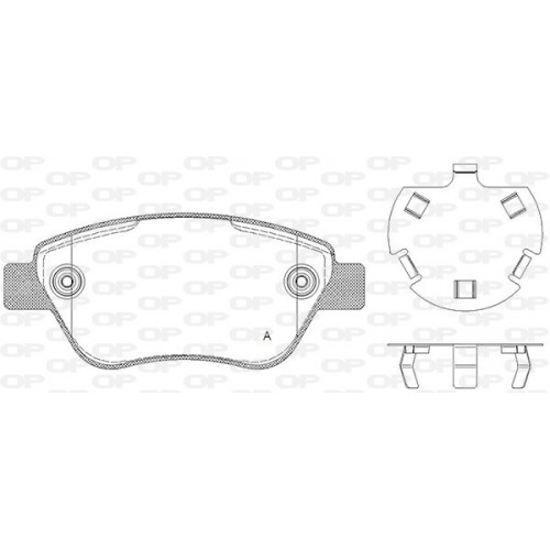 BRAKE PADS OPEN PARTS 1PCS 