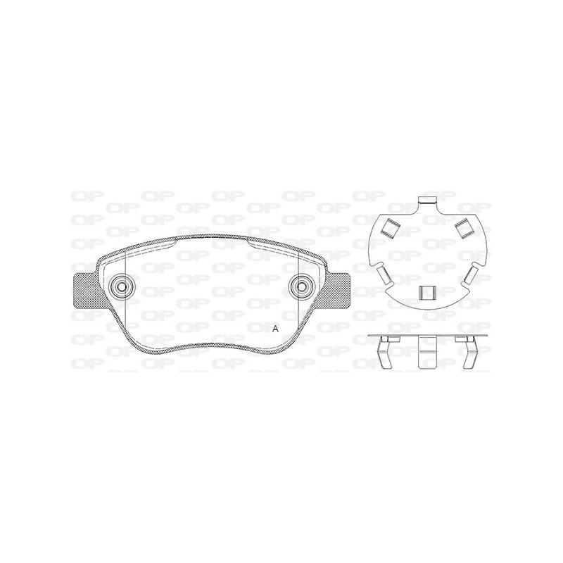 BRAKE PADS OPEN PARTS 1PCS 