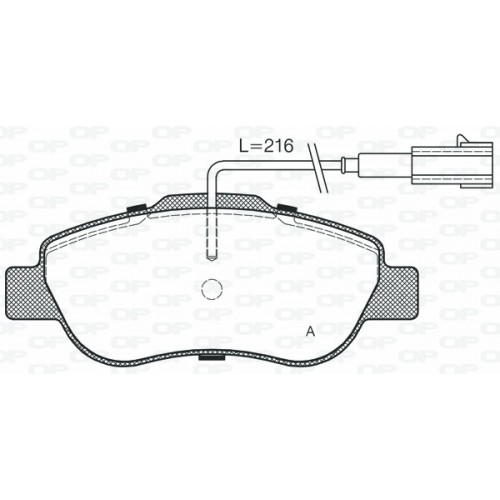 BRAKE PADS OPEN PARTS 1PCS 