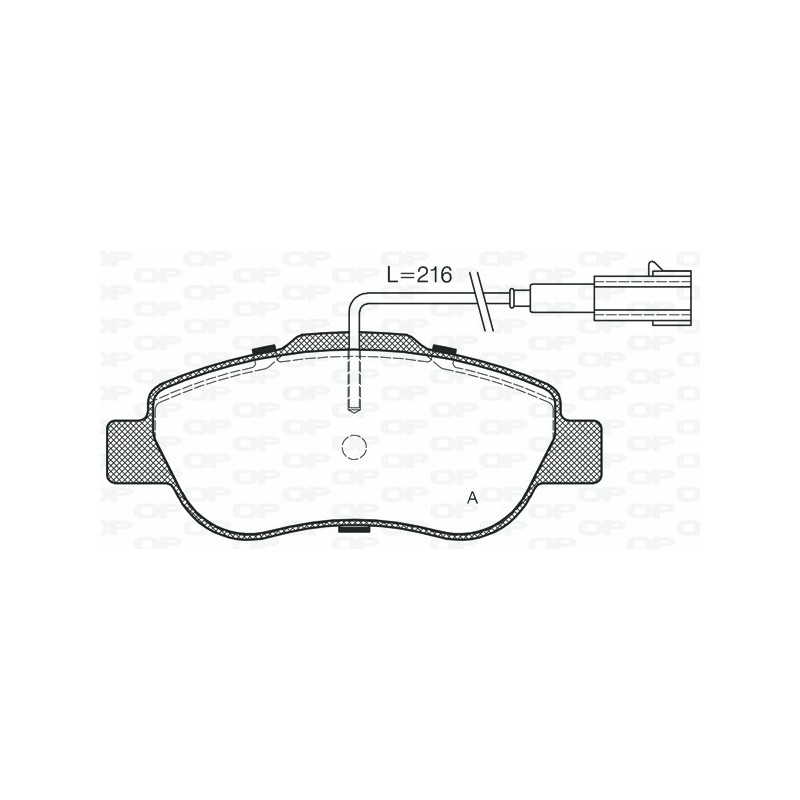 BRAKE PADS OPEN PARTS 1PCS 