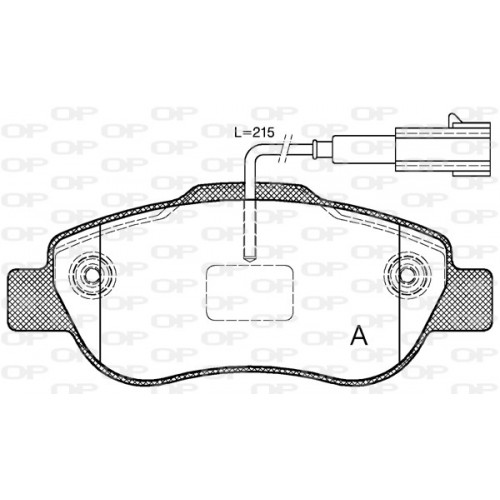 BRAKE PADS OPEN PARTS 1PCS 