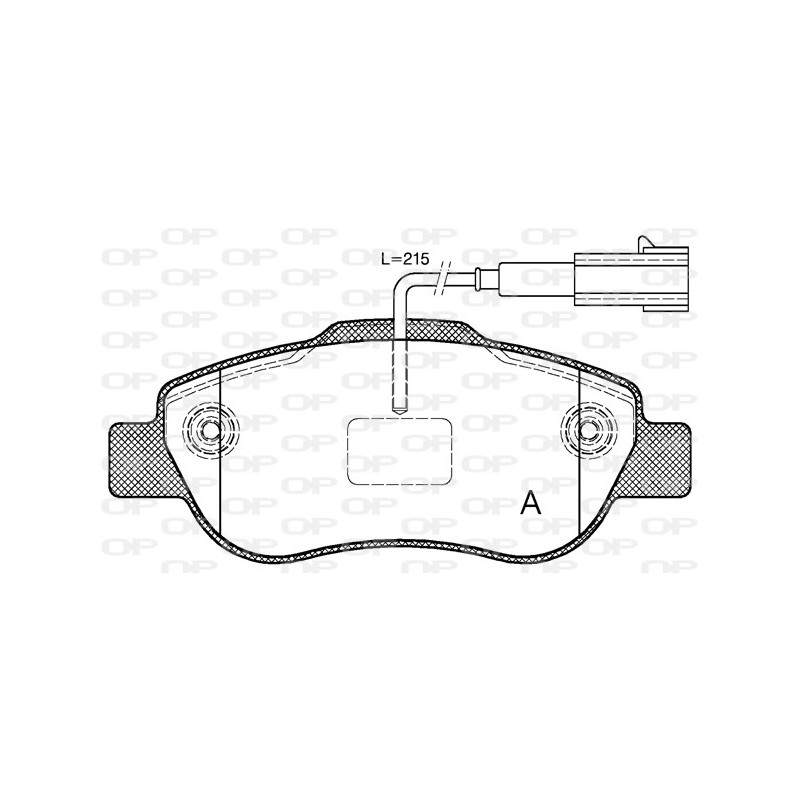 BRAKE PADS OPEN PARTS 1PCS 