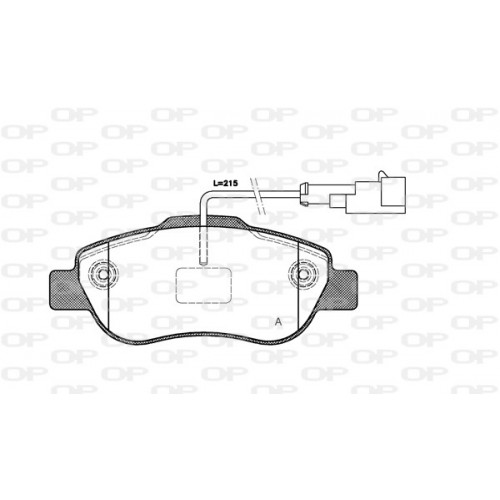 BRAKE PADS OPEN PARTS 1PCS 