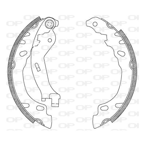 BRAKE SHOES OPEN PARTS ADVANCE 
