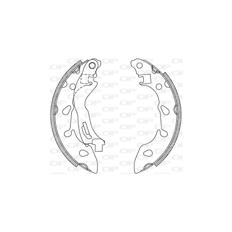 BRAKE SHOES OPEN PARTS ADVANCE 