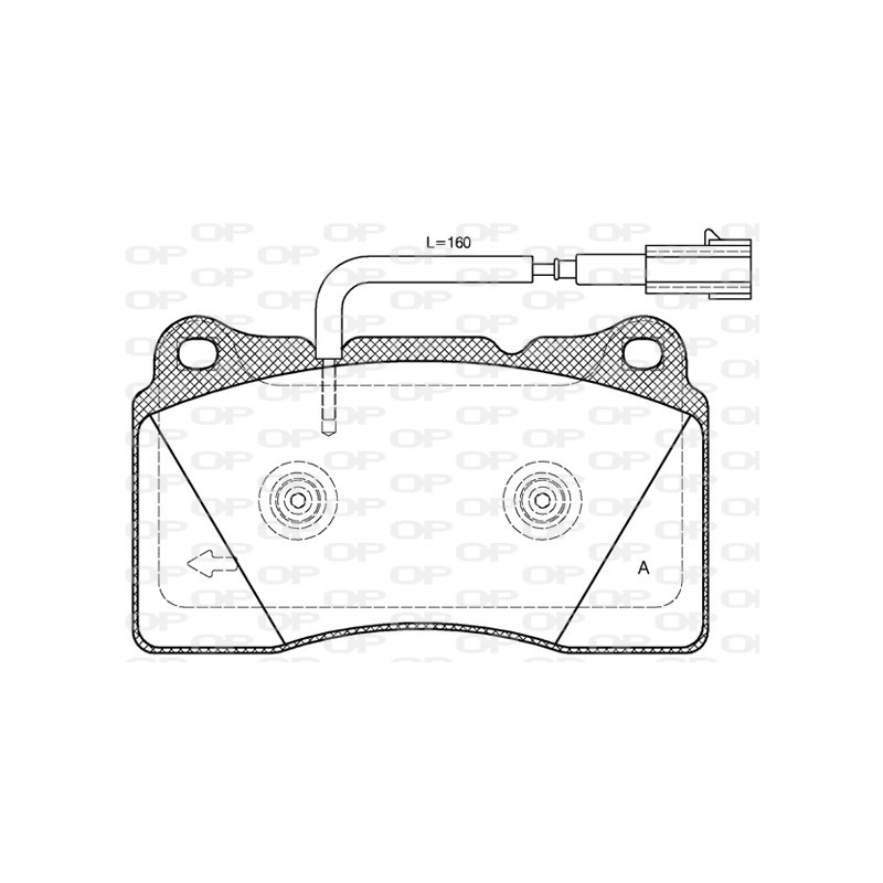 BRAKE PADS OPEN PARTS 1PCS 