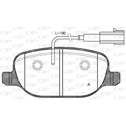 BRAKE PADS OPEN PARTS 1PCS 