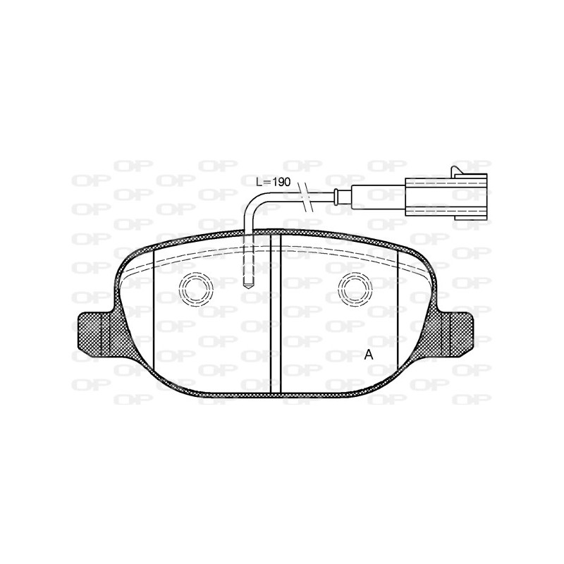 BRAKE PADS OPEN PARTS 1PCS 