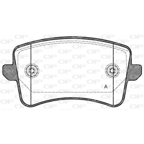 BRAKE PADS OPEN PARTS 1PCS 