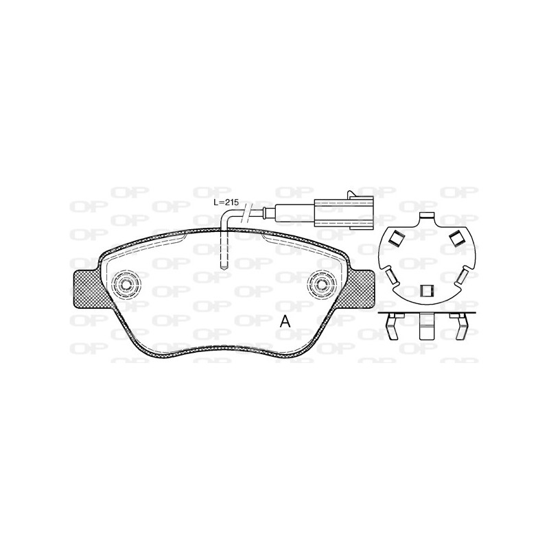 BRAKE PADS OPEN PARTS 1PCS 