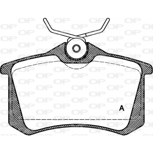 BRAKE PADS OPEN PARTS 1PCS 