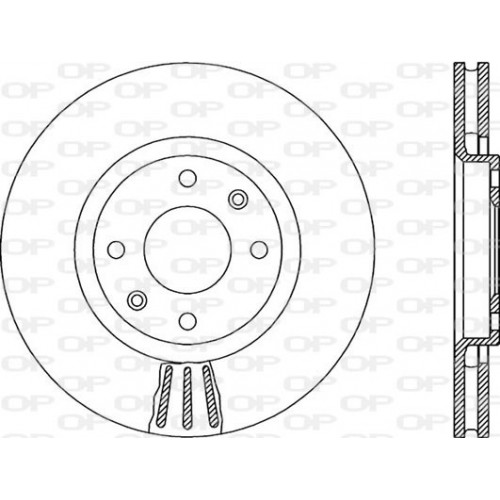 BRAKE DISC OPEN PARTS RADIANCE 2pcs 