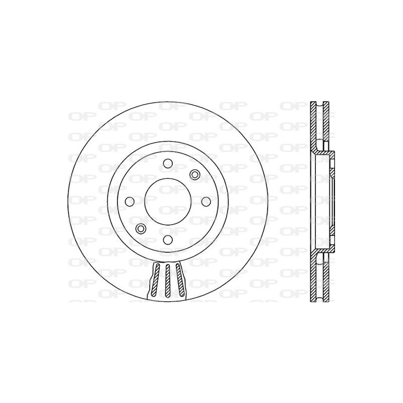 BRAKE DISC OPEN PARTS RADIANCE 2pcs 