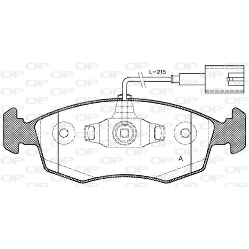 BRAKE PADS OPEN PARTS 1PCS 