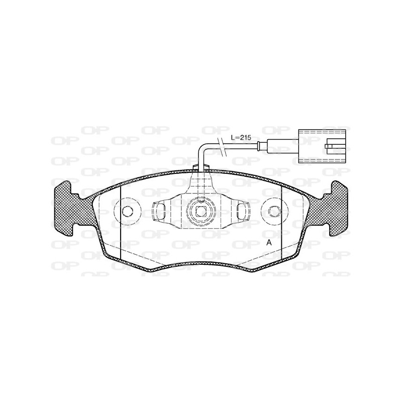 BRAKE PADS OPEN PARTS 1PCS 