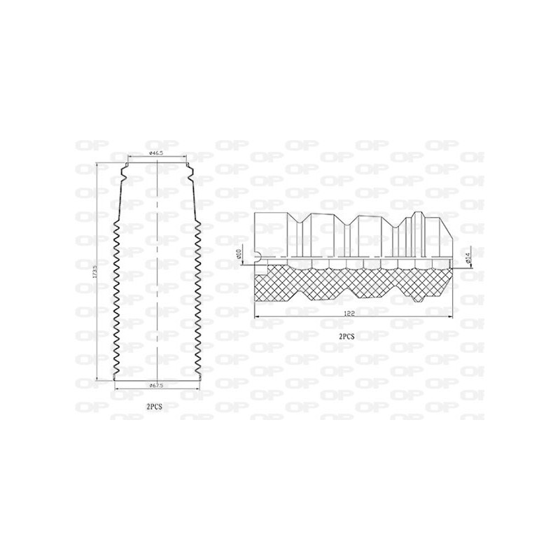 OP DUST COVER KIT 4PCS 