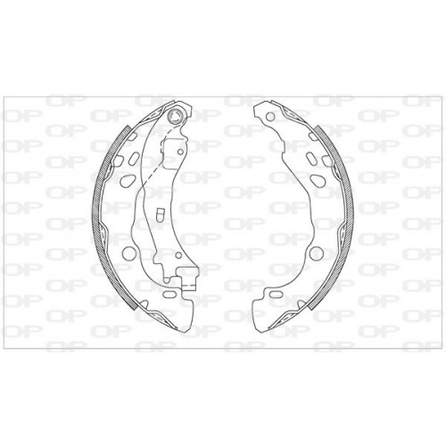 BRAKE SHOES OPEN PARTS ADVANCE 