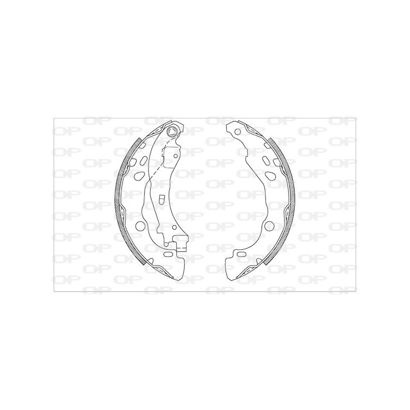 BRAKE SHOES OPEN PARTS ADVANCE 