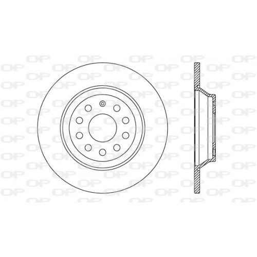 BRAKE DISC OPEN PARTS ADAPTIVE 2pcs 