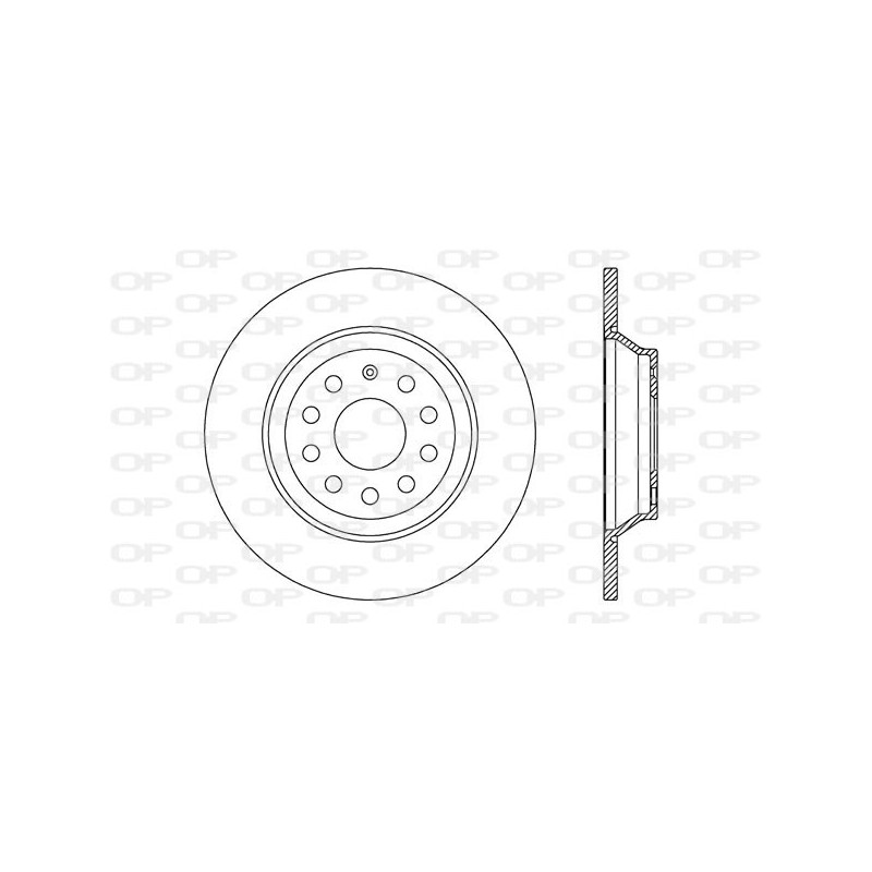 BRAKE DISC OPEN PARTS ADAPTIVE 2pcs 