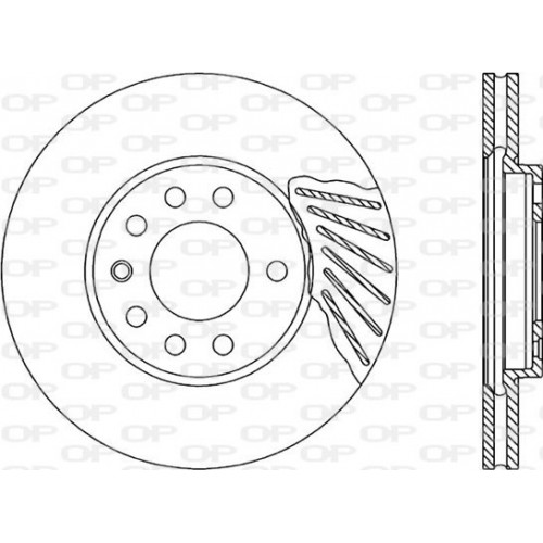 BRAKE DISC OPEN PARTS ADAPTIVE 2pcs 