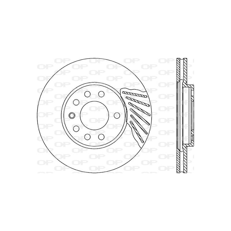 BRAKE DISC OPEN PARTS ADAPTIVE 2pcs 