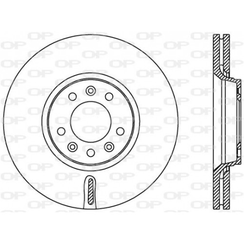BRAKE DISC OPEN PARTS ADAPTIVE 2pcs 