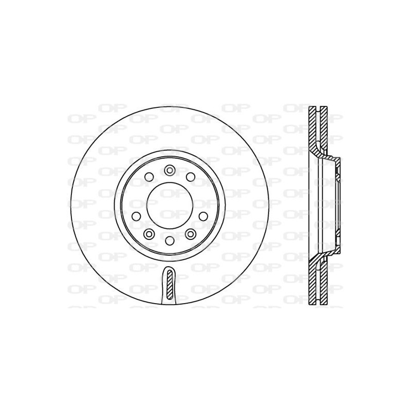BRAKE DISC OPEN PARTS ADAPTIVE 2pcs 