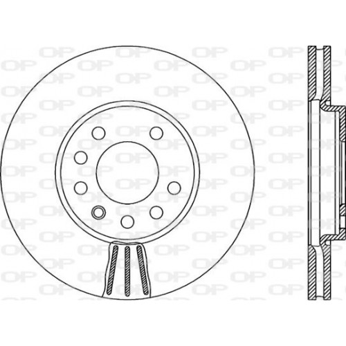 BRAKE DISC OPEN PARTS RADIANCE 2pcs 