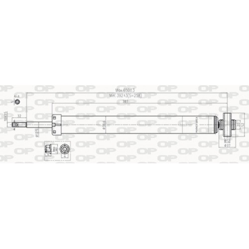 SHOCK ABSORBER OP REAR 1 PCS 