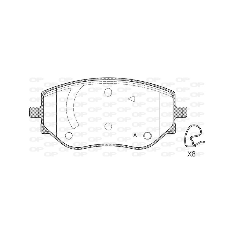 OP BRAKE PADS 1 PC 