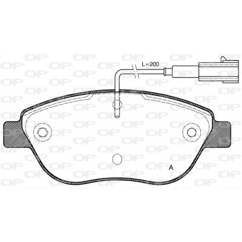 BRAKE PADS OPEN PARTS 1PCS 