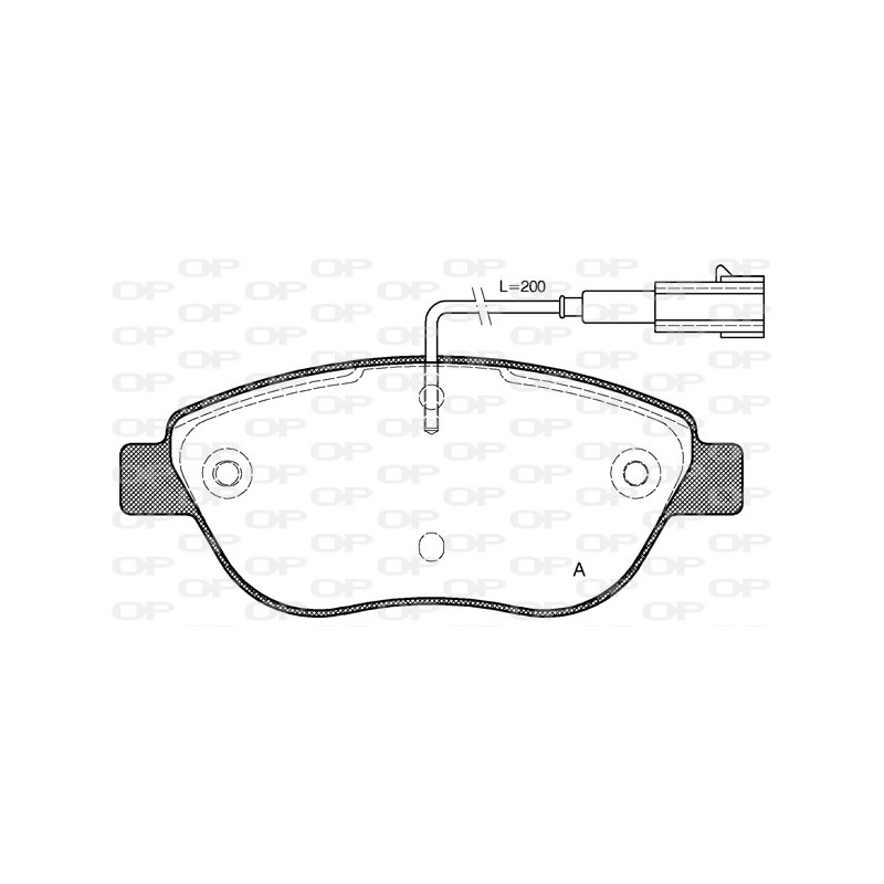 BRAKE PADS OPEN PARTS 1PCS 