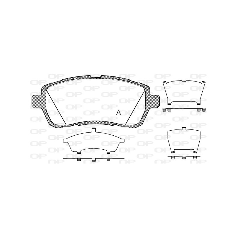 BRAKE PADS OPEN PARTS 1PCS 