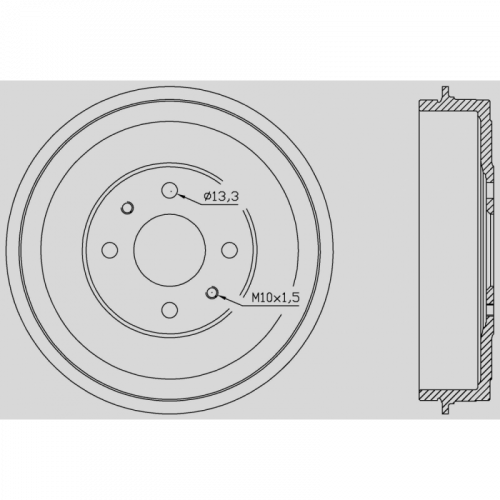 BRAKE DRUM OPEN PARTS ADAPTIVE 