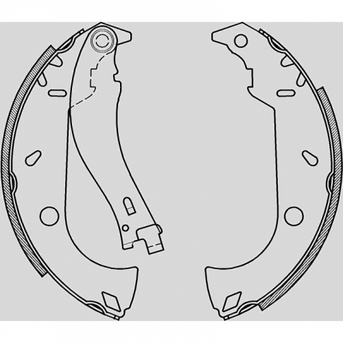 BRAKE SHOES OPEN PARTS ADVANCE 