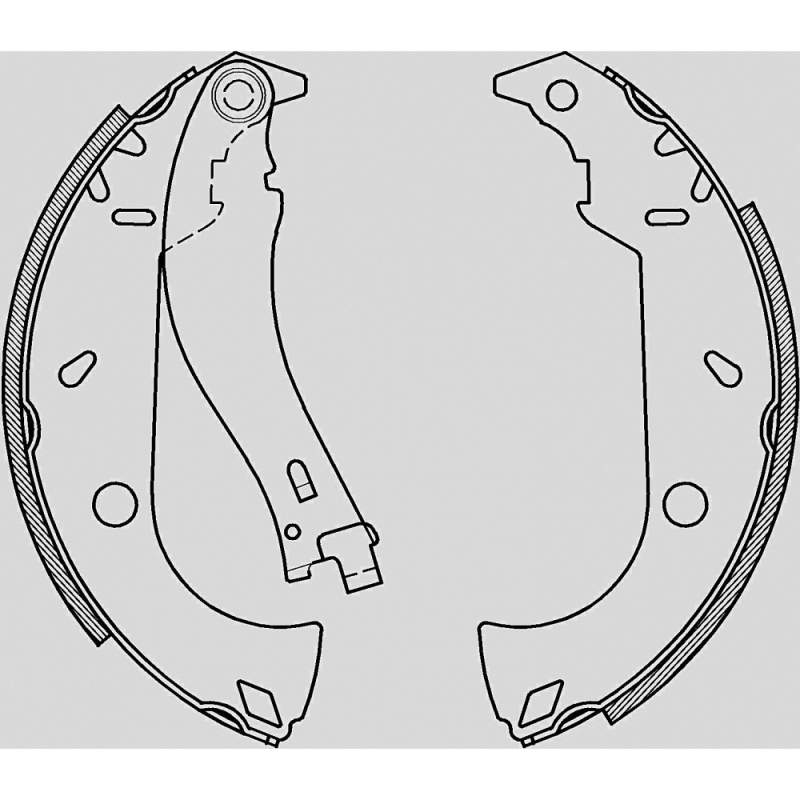 BRAKE SHOES OPEN PARTS ADVANCE 
