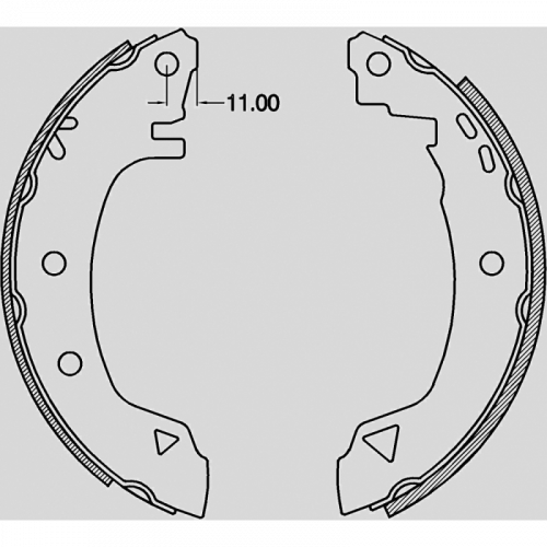 BRAKE SHOES OPEN PARTS ADVANCE 