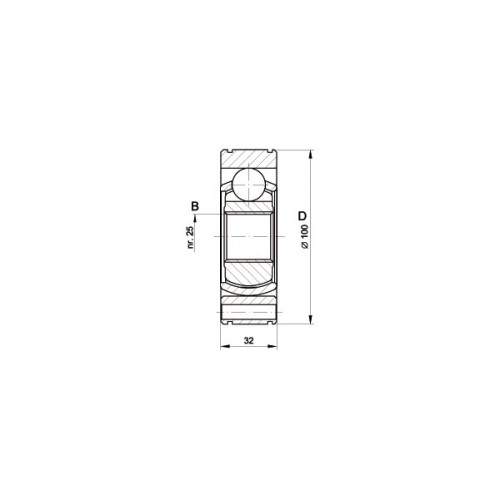 CV JOINT OPEN PARTS SPIN JOINT 1pcs 