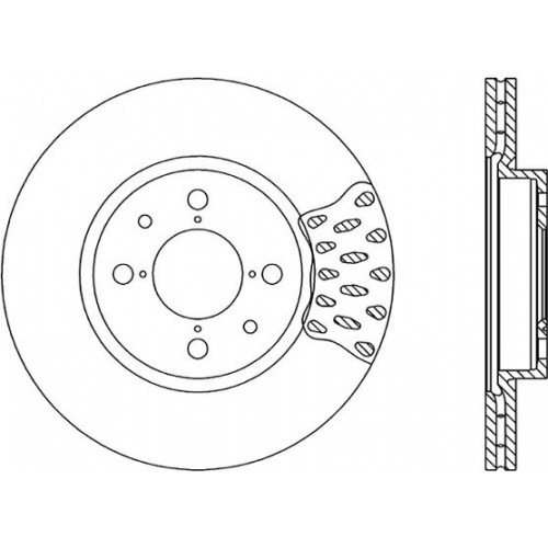 BRAKE DISC OPEN PARTS RADIANCE 2pcs 