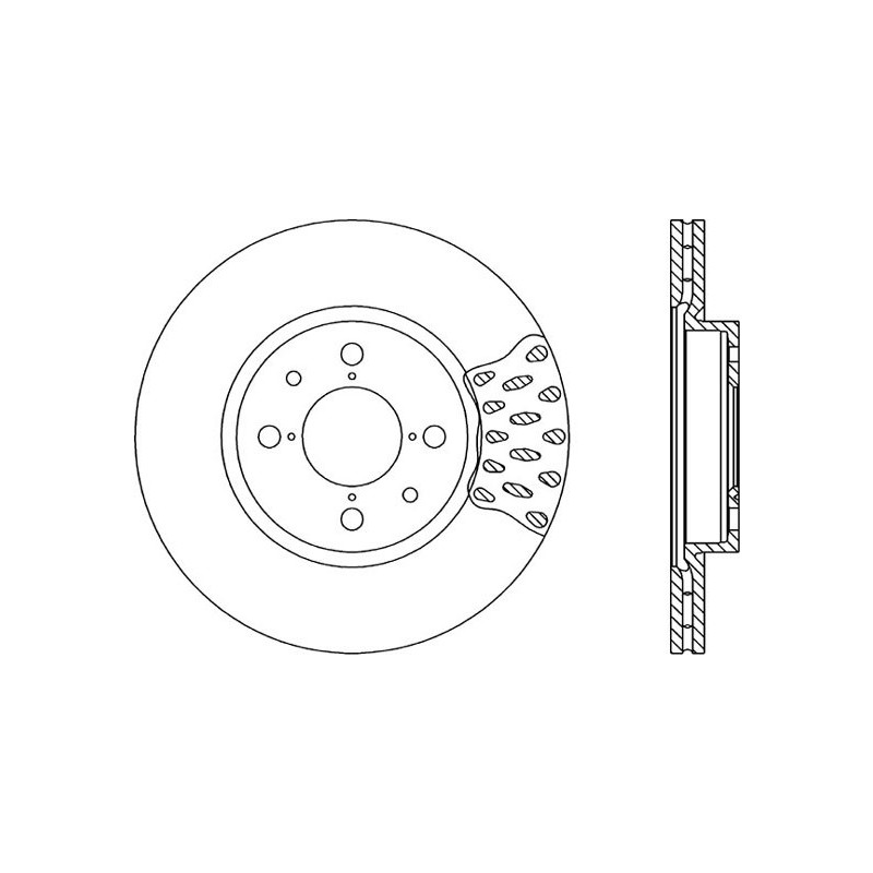 BRAKE DISC OPEN PARTS RADIANCE 2pcs 