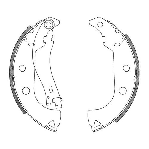 BRAKE SHOES OPEN PARTS ADVANCE 