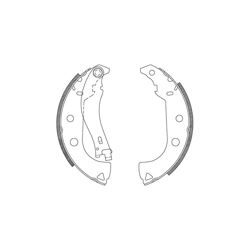 BRAKE SHOES OPEN PARTS ADVANCE 